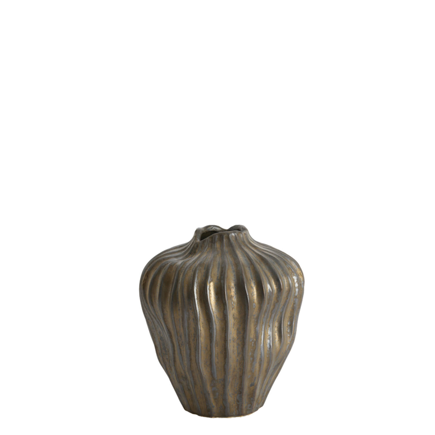 Light & Living Vaas deco Ø22x25 cm VECHHIA keramiek antiek brons
