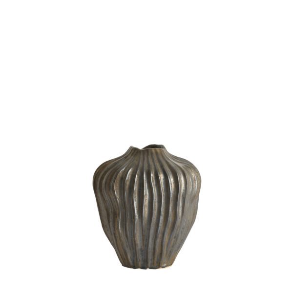 Light & Living Vaas deco 21x13x25 cm VECHHIA keramiek antiek brons