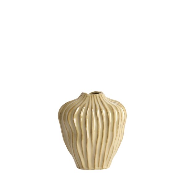 Light & Living Vaas deco 21x13x25 cm VECHHIA keramiek licht bruin