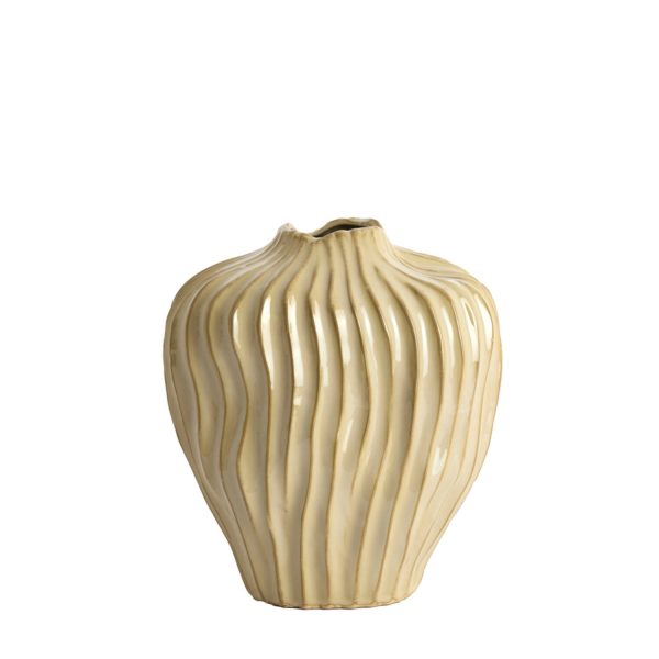 Light & Living Vaas deco 30x19x35 cm VECHHIA keramiek licht bruin