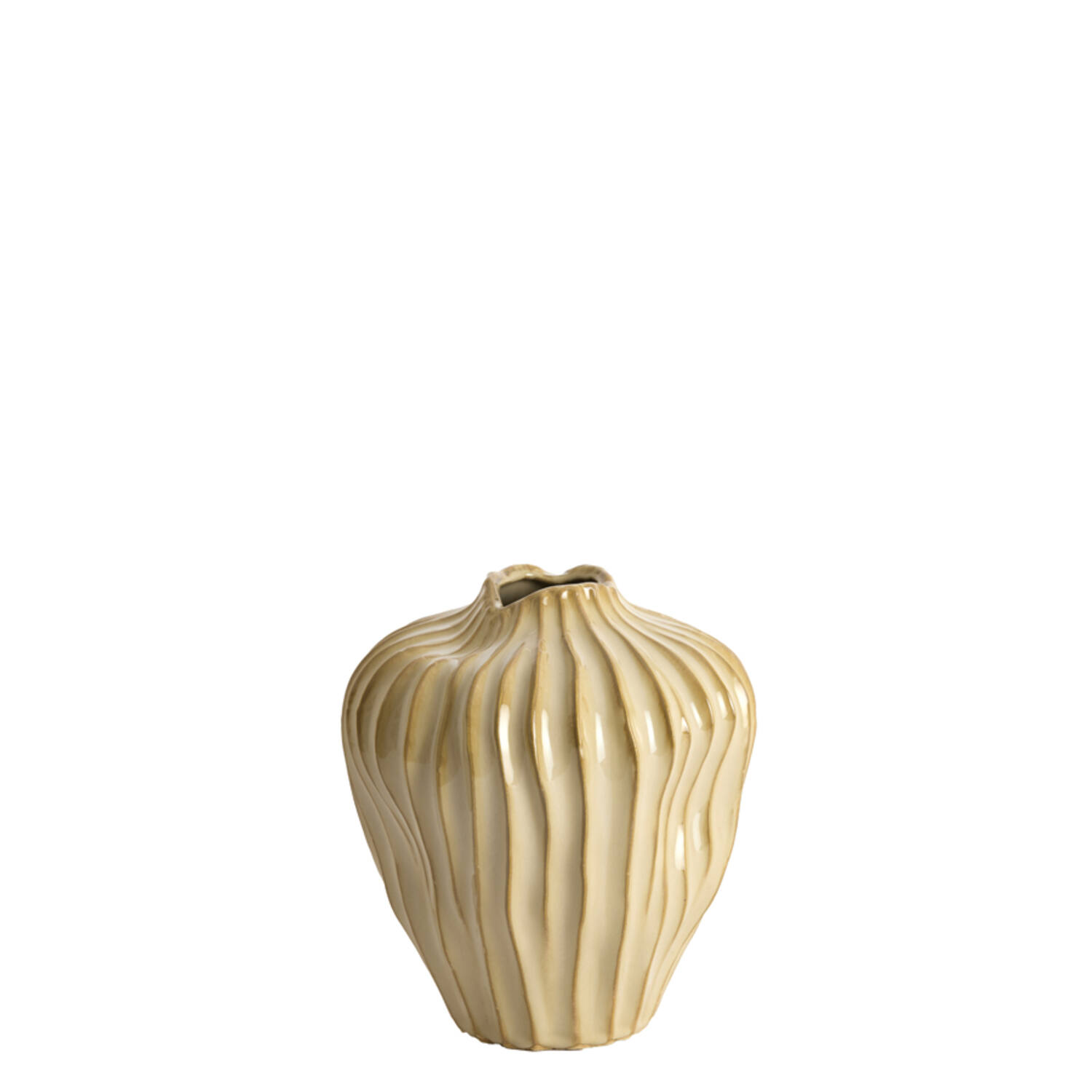 Light & Living Vaas deco Ø19x30 cm VECHHIA keramiek licht bruin