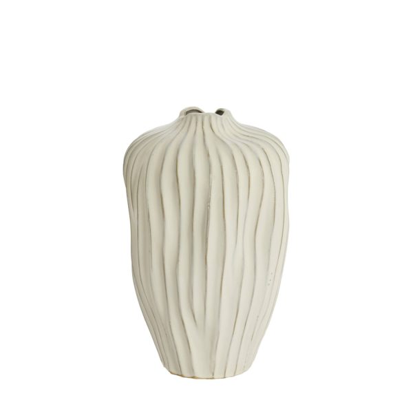 Light & Living Vaas deco Ø26x40 cm VECHHIA keramiek crème