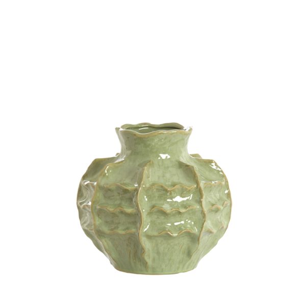 Light & Living Vaas deco Ø30x28 cm LOSETO keramiek groen