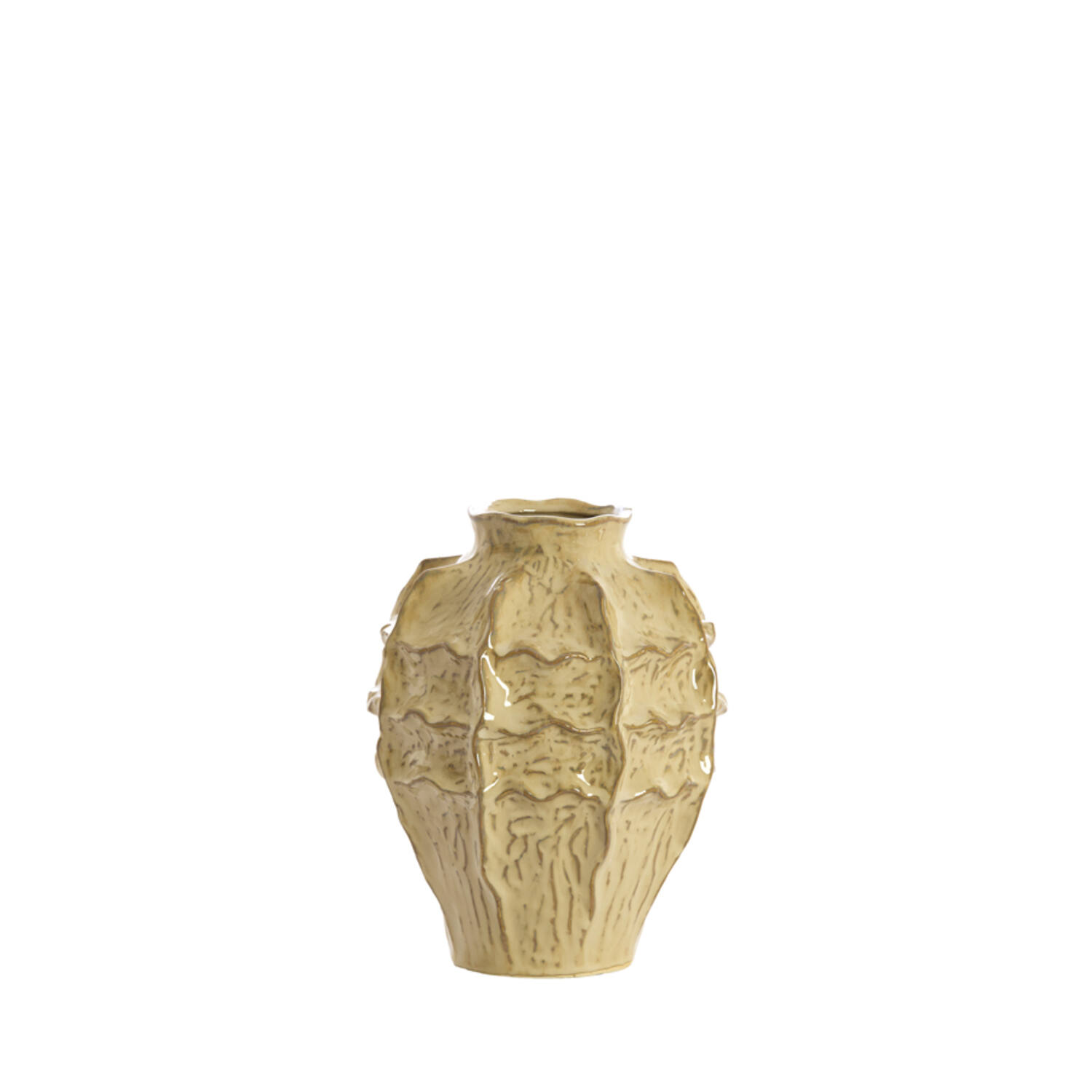 Light & Living Vaas deco Ø19x25 cm LOSETO keramiek licht bruin