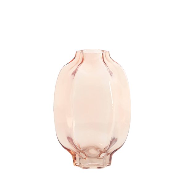 Light & Living Vaas Ø20x30 cm FALZES glas transparant roze