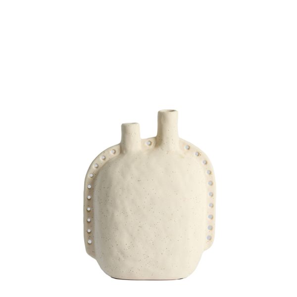 Light & Living Vaas deco 22,5x10x28,5 cm VARAZZA keramiek mat beige