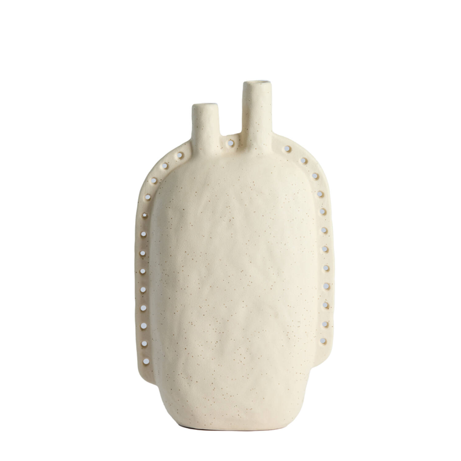 Light & Living Vaas deco 22x9x38 cm VARAZZA keramiek mat beige