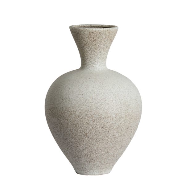 Light & Living Vaas deco Ø31,5x48,5 cm SULMONA keramiek mat crème