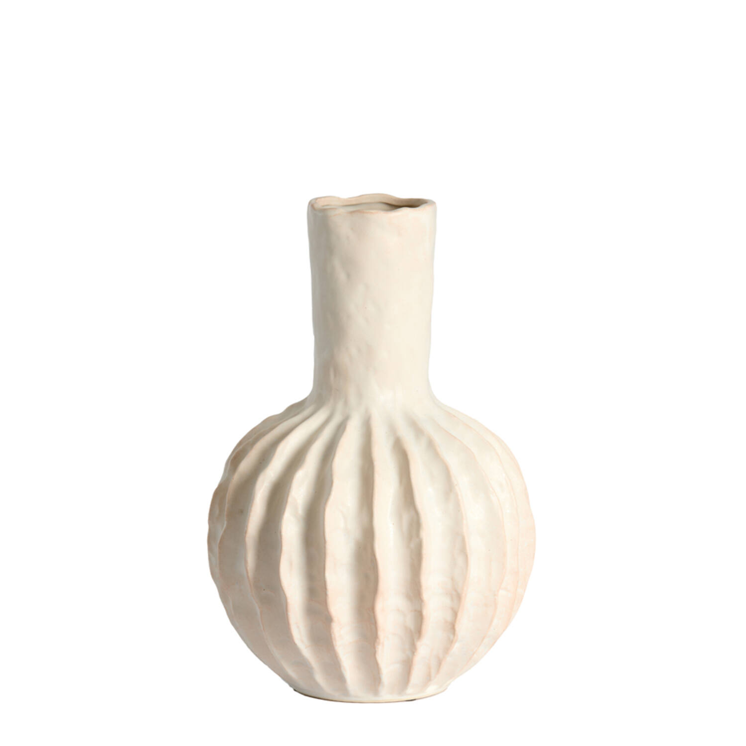 Light & Living Vaas deco Ø27x40,5 cm SENAGO keramiek crème