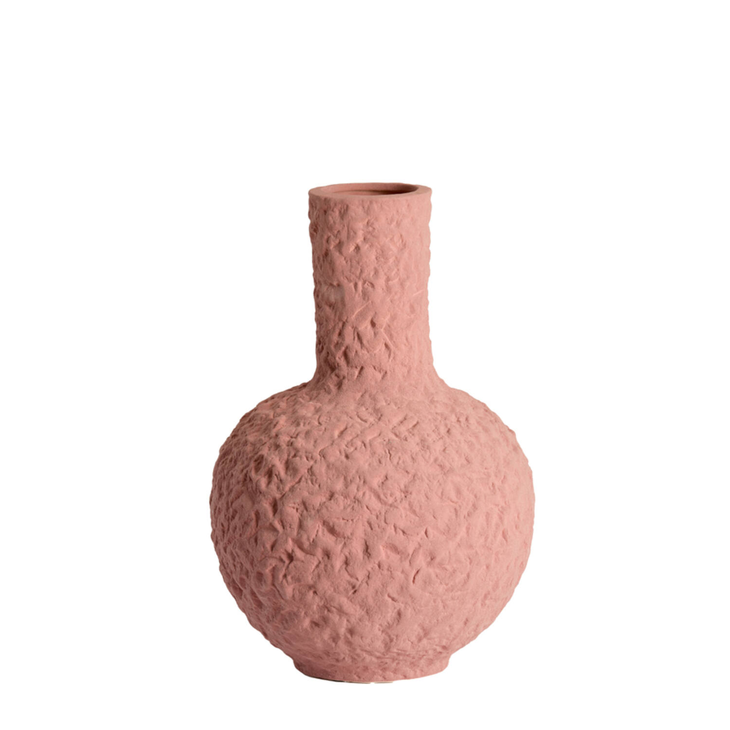 Light & Living Vaas deco Ø34x50 cm SACILE keramiek mat oud roze