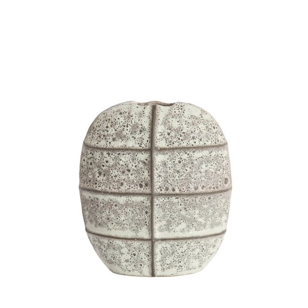 Light & Living Vaas deco 32x16x36 cm MANTU keramiek mat donker bruin+crème
