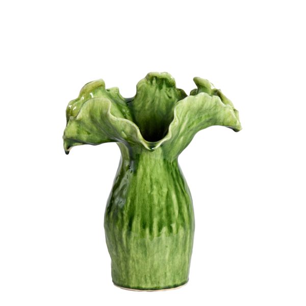 Light & Living Vaas deco 35,5x28x42 cm VIVEIRO keramiek groen