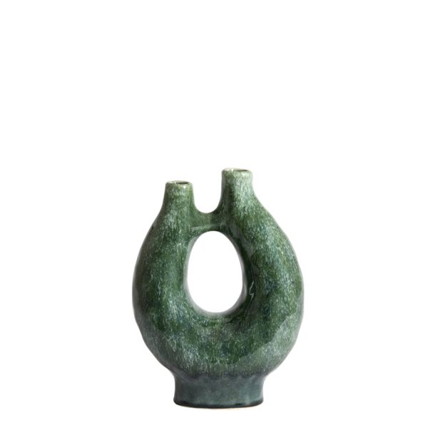 Light & Living Vaas deco 21,5x11,5x30 cm KATHA keramiek petrol