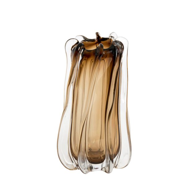 Light & Living Vaas Ø19x31 cm MIROLA glas bruin