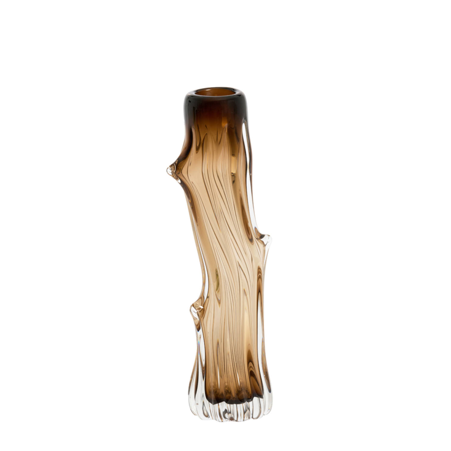 Light & Living Vaas 13x11,5x40 cm ARTENARA glas bruin