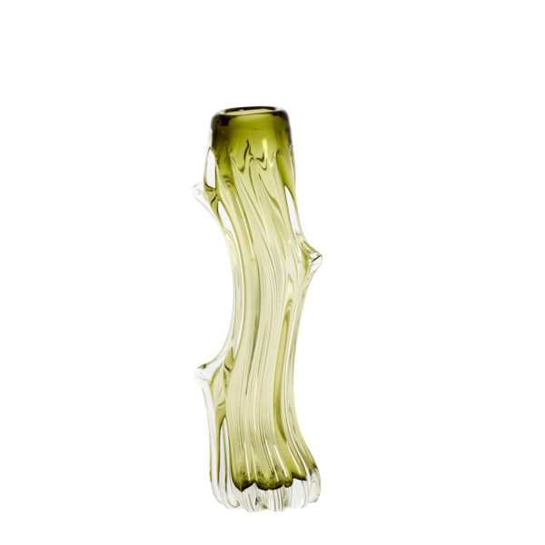 Light & Living Vaas 13x11,5x40 cm ARTENARA glas licht groen