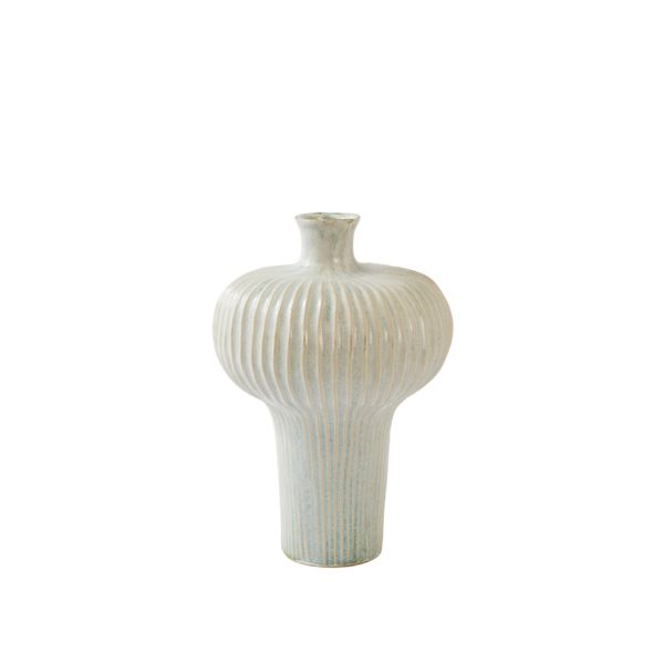 Light & Living Vaas deco Ø26x37 cm IMADA keramiek licht blauw-crème