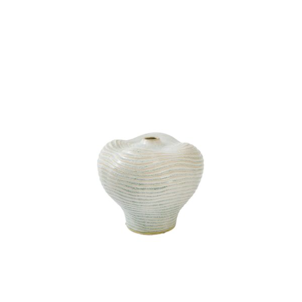 Light & Living Vaas deco Ø24,5x21 cm ERQUITO keramiek licht blauw-crème