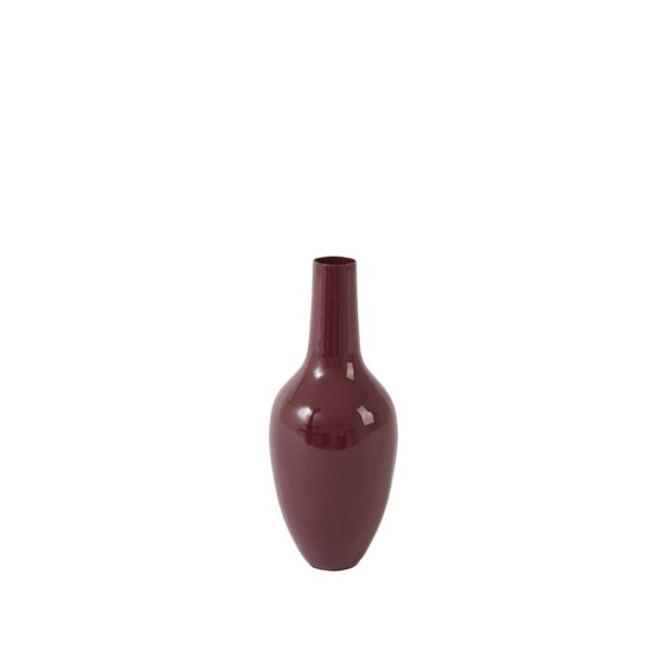 Light & Living Vaas deco Ø8x19 cm JAVIER glans bordeaux