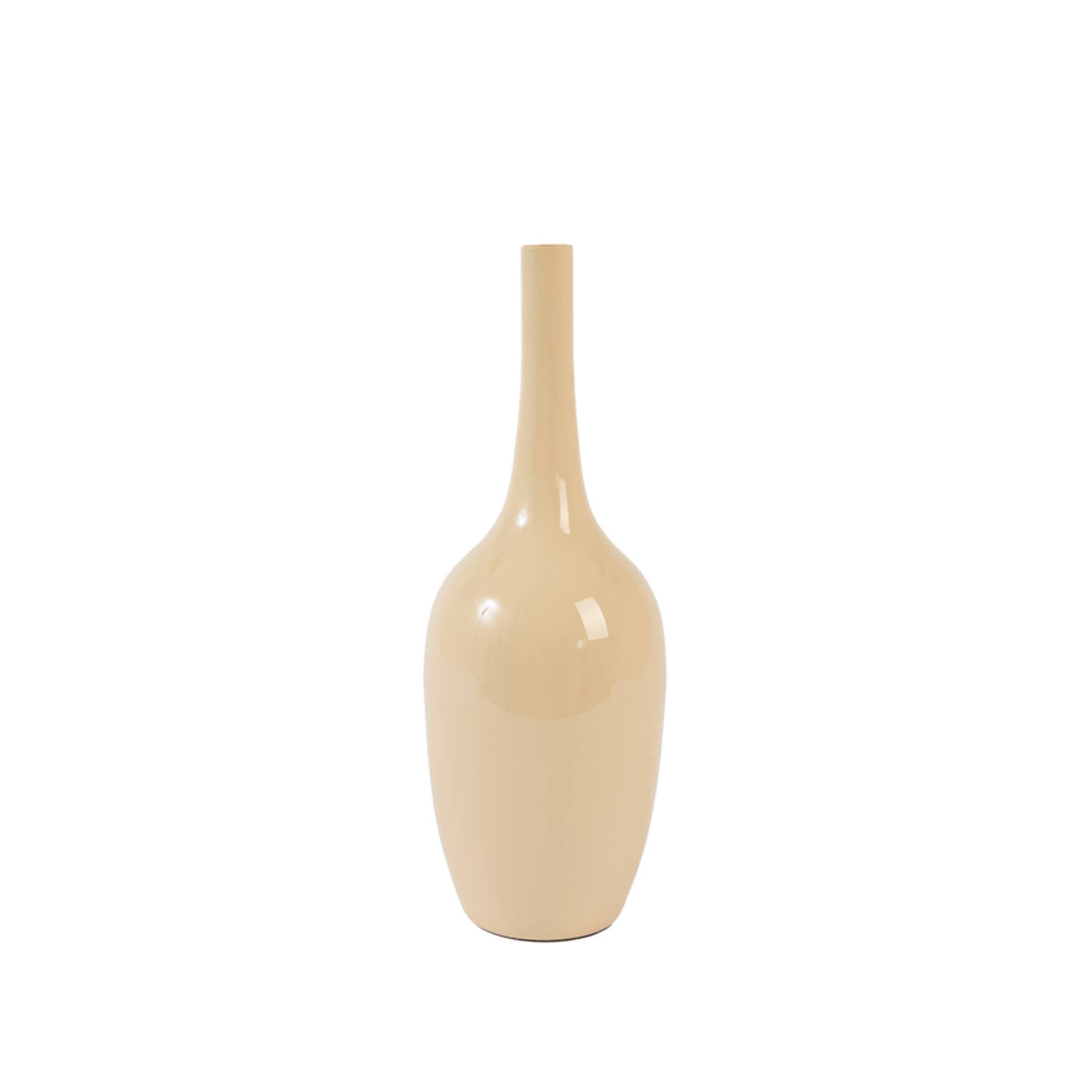 Light & Living Vaas deco Ø12x34 cm JAVIER glans zand