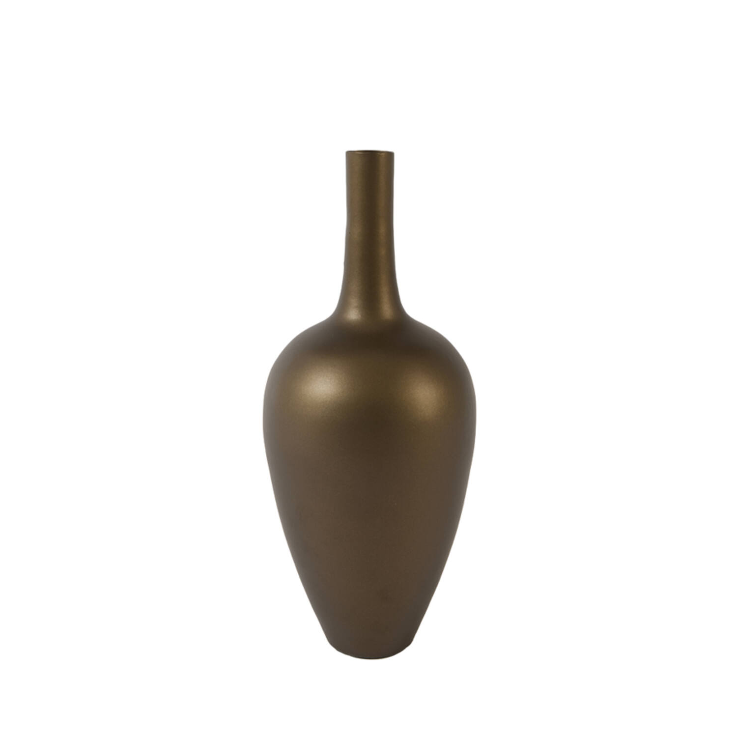 Light & Living Vaas deco Ø12x29 cm JAVIER mat bruin-brons