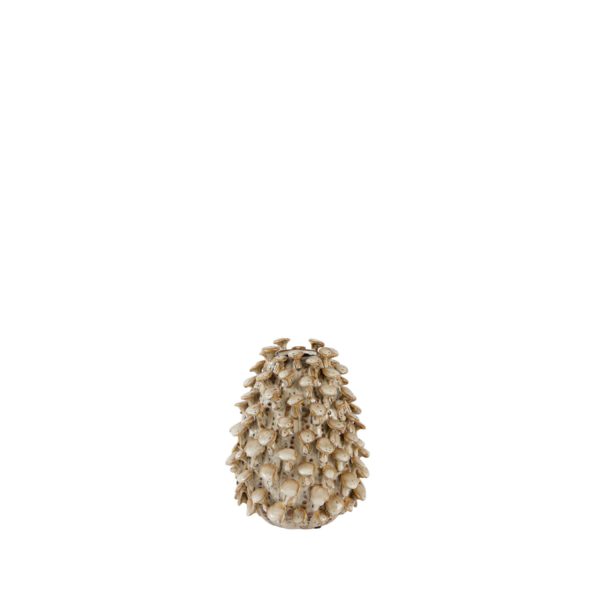 Light & Living Vaas deco Ø16,5x21 cm RUNCU keramiek crème-zand