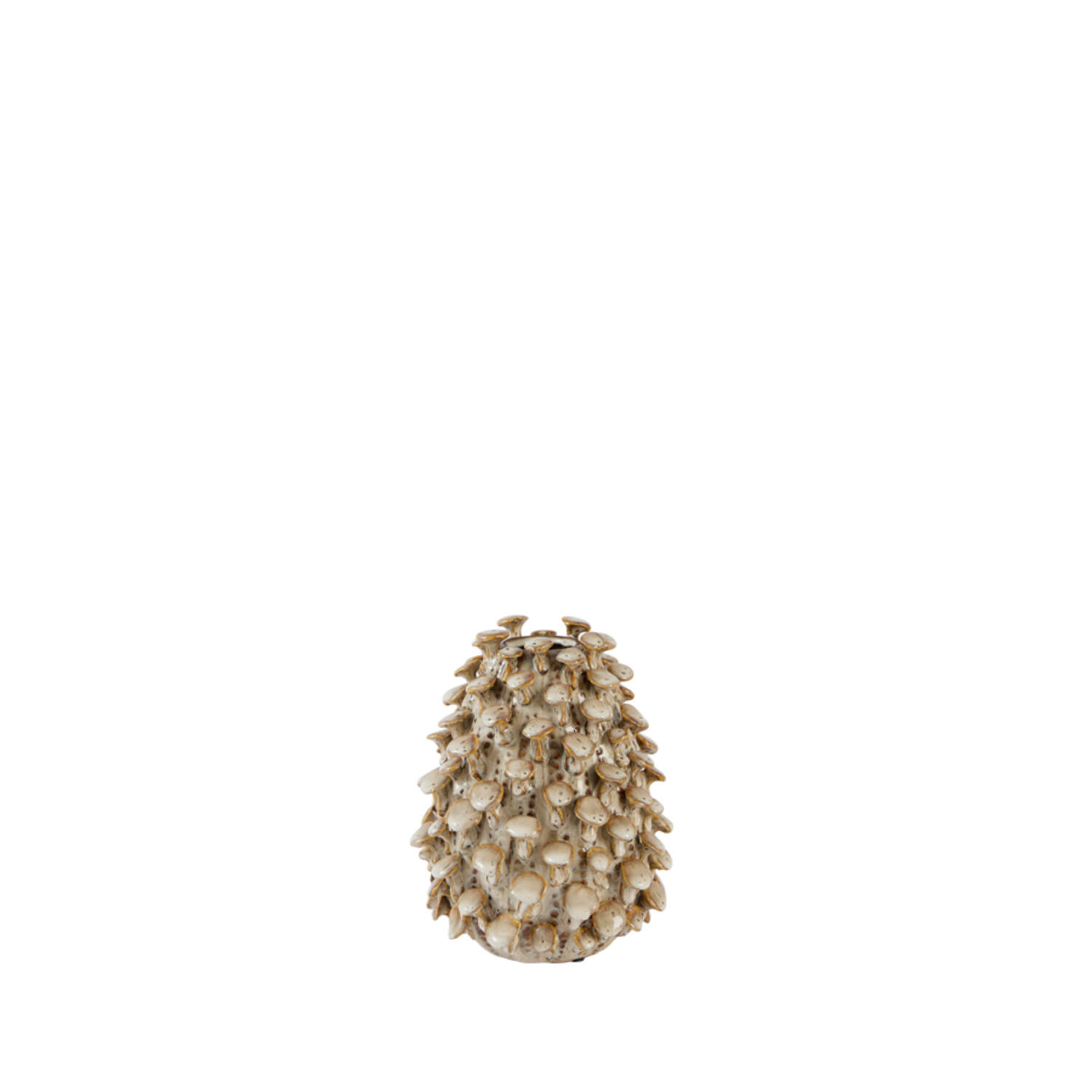 Light & Living Vaas deco Ø16,5x21 cm RUNCU keramiek crème-zand