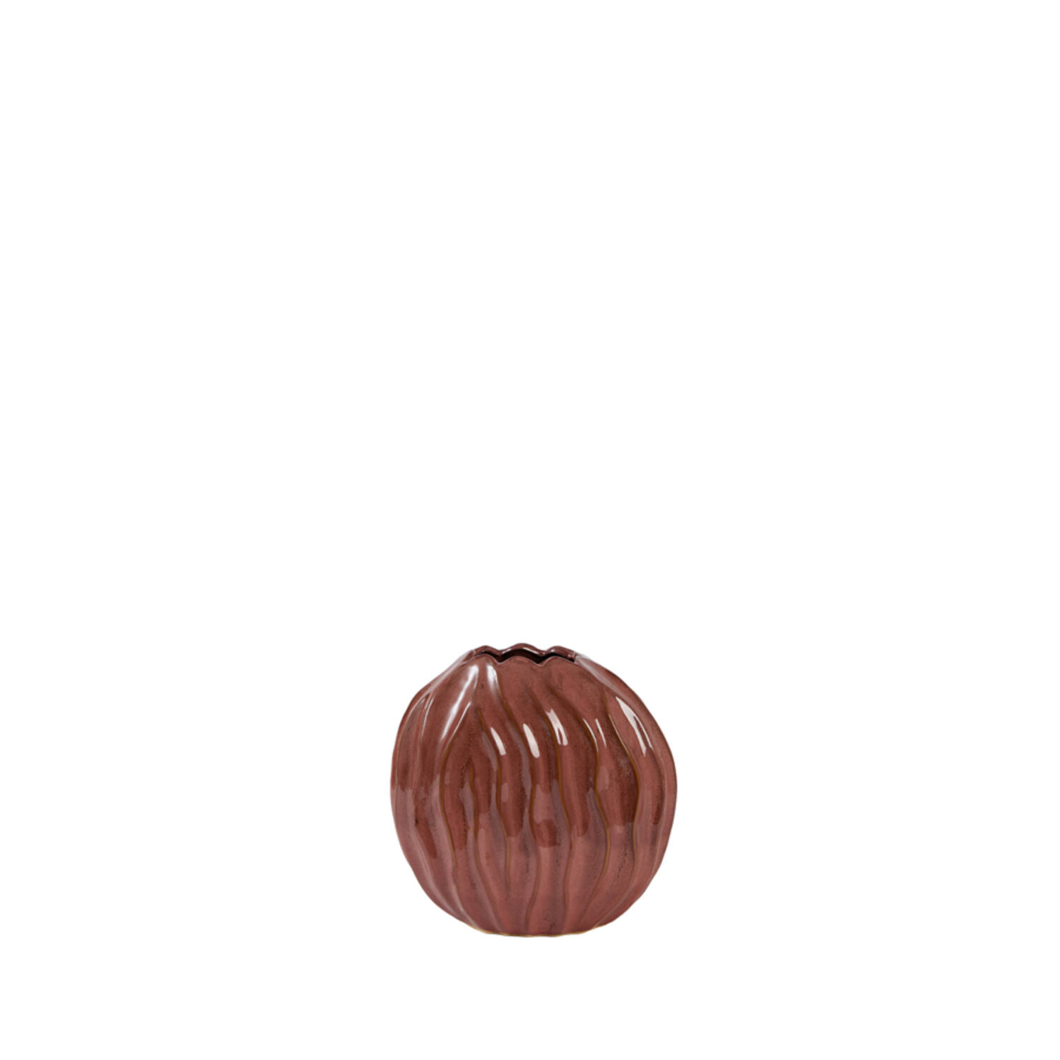 Light & Living Vaas deco 25x14x27 cm PODURI keramiek donker roze