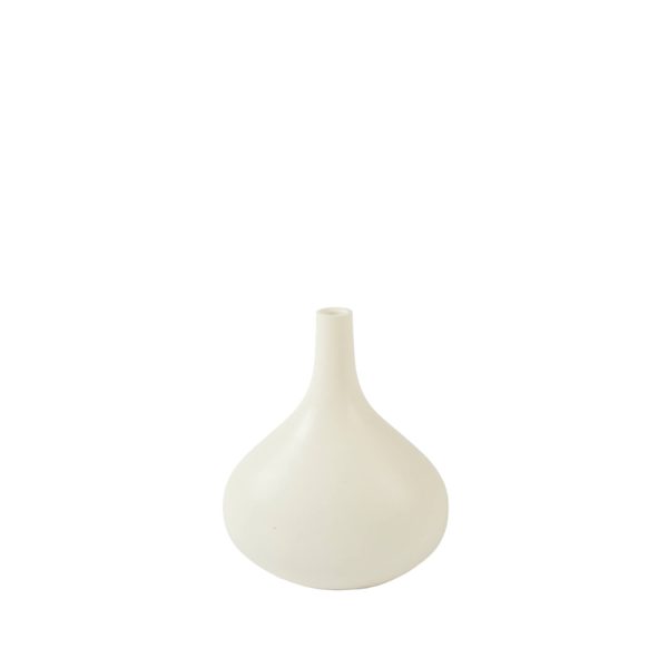 Light & Living Vaas deco 24,5x16,5x30,5 cm LINETA wit