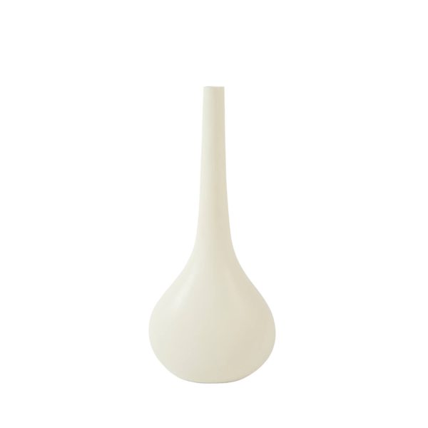 Light & Living Vaas deco 24,5x16,5x55 cm LINETA wit