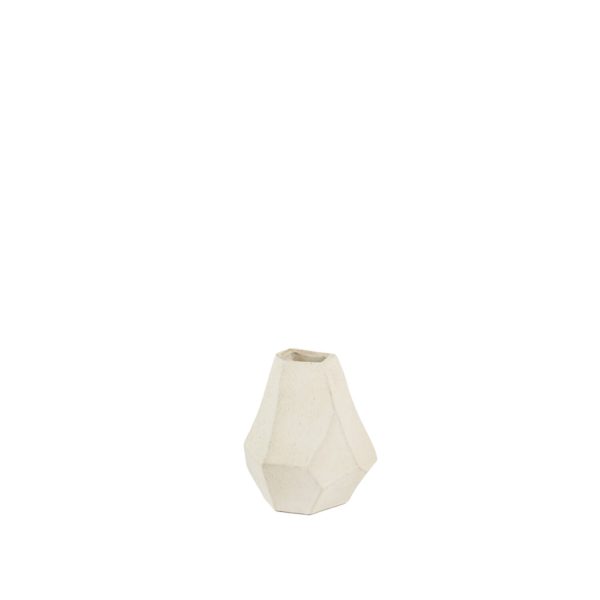 Light & Living Vaas deco 21x16,5x23 cm POVINA keramiek crème