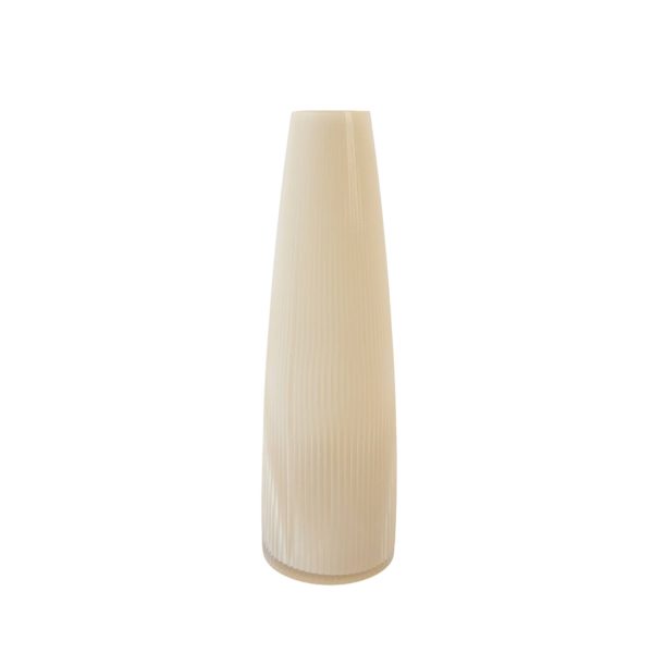 Light & Living Vaas Ø15x49,5 cm FARENZO glas crème