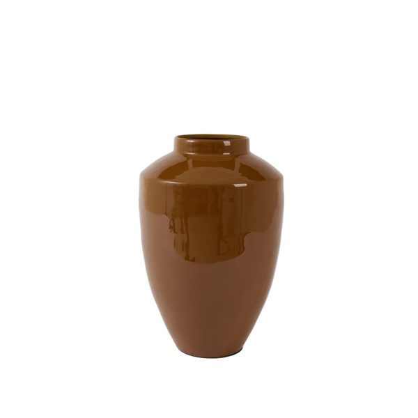 Light & Living Vaas deco Ø24x36 cm CALZO glans karamel