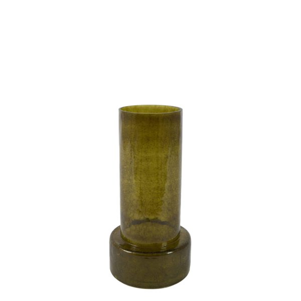 Light & Living Vaas Ø17,5x35 cm BORANDO glas donker groen