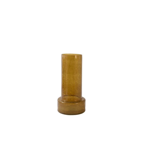 Light & Living Vaas Ø17,5x35 cm BORANDO glas amber