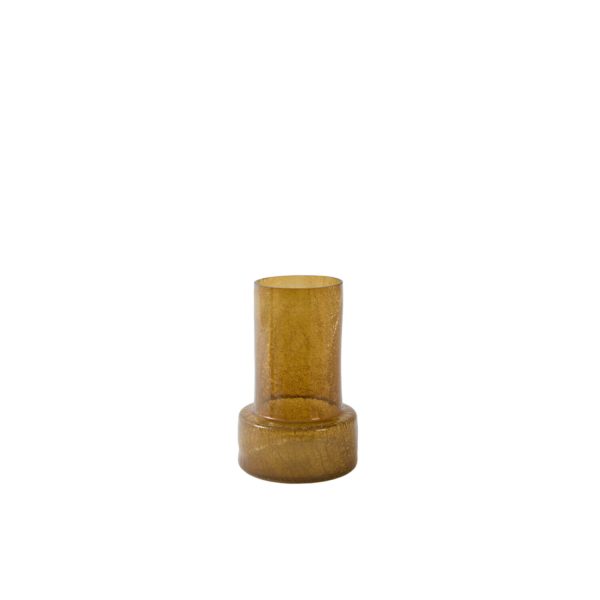 Light & Living Vaas Ø17,5x27,5 cm BORANDO glas amber