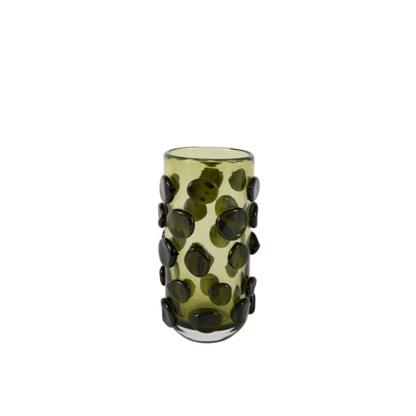 Light & Living Vaas Ø15x26 cm VERBI glas groen+donker groen