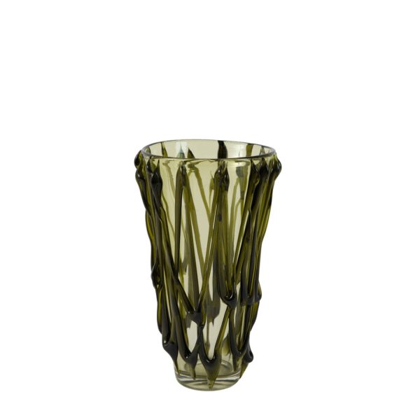 Light & Living Vaas Ø18x30 cm ZOYRA glas groen+donker groen