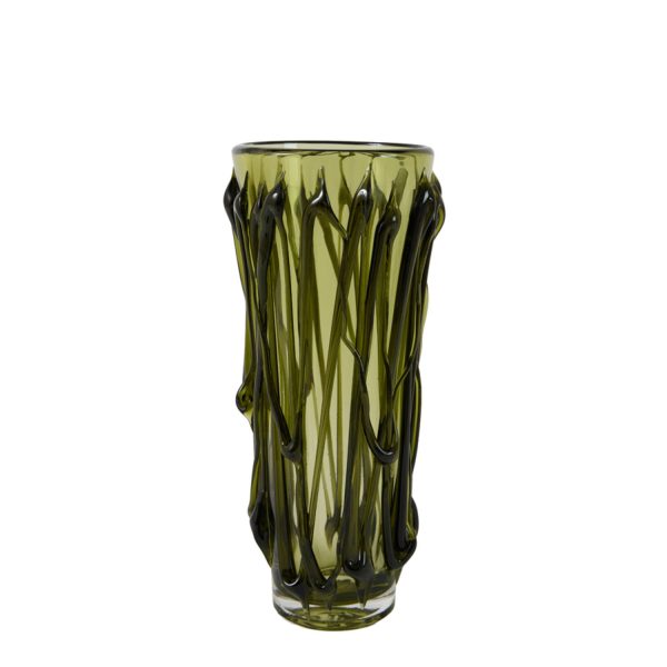 Light & Living Vaas Ø18x38 cm ZOYRA glas groen+donker groen
