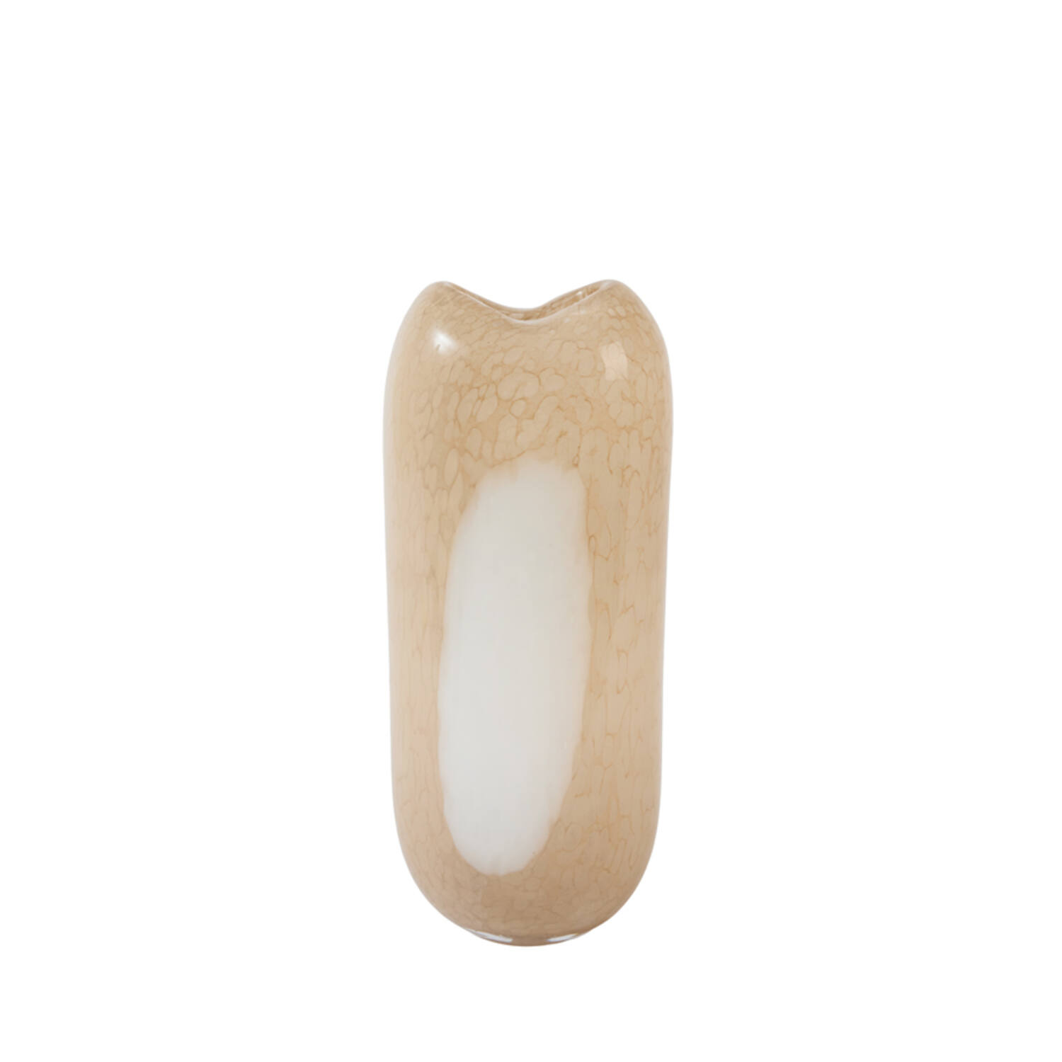Light & Living Vaas 16x12,5x36,5 cm SYLMA glas beige+crème