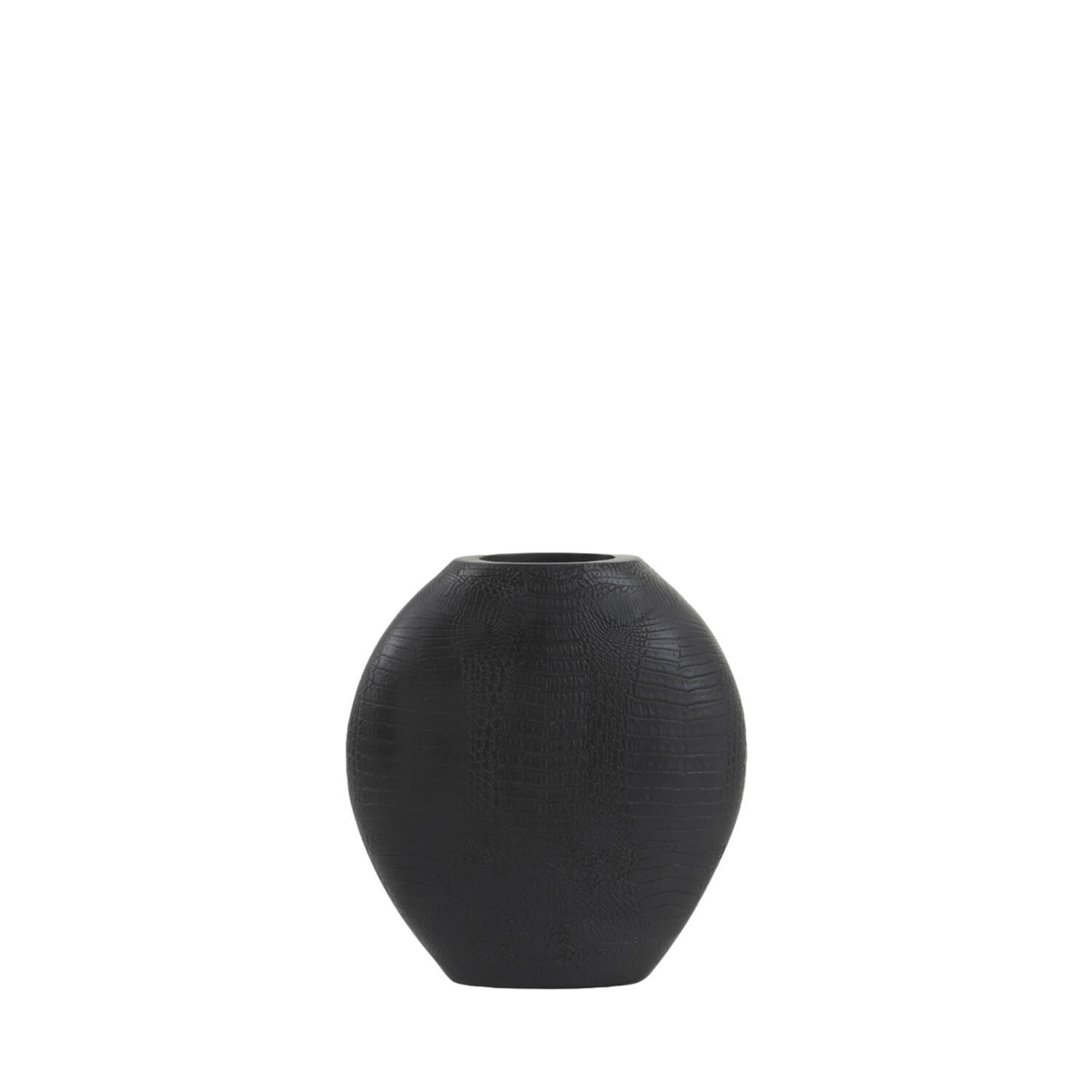 Light & Living Vaas deco 29,5x8x31,5 cm SKELD zwart