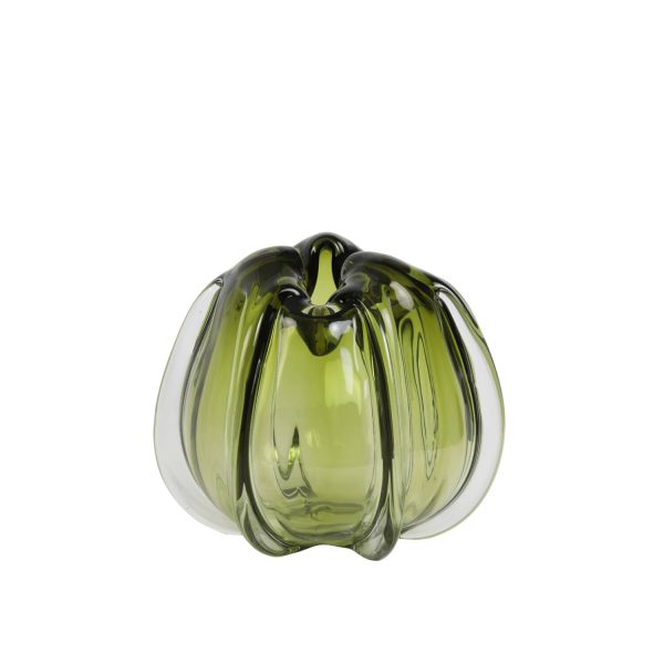 Light & Living Vaas Ø24,5x22 cm MURELA glas olijf groen