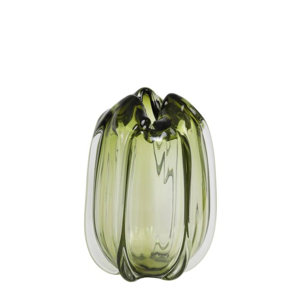 Light & Living Vaas Ø21x30 cm MURELA glas olijf groen