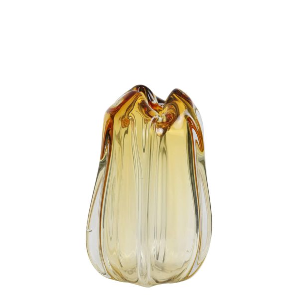 Light & Living Vaas Ø21x30 cm MURELA glas amber
