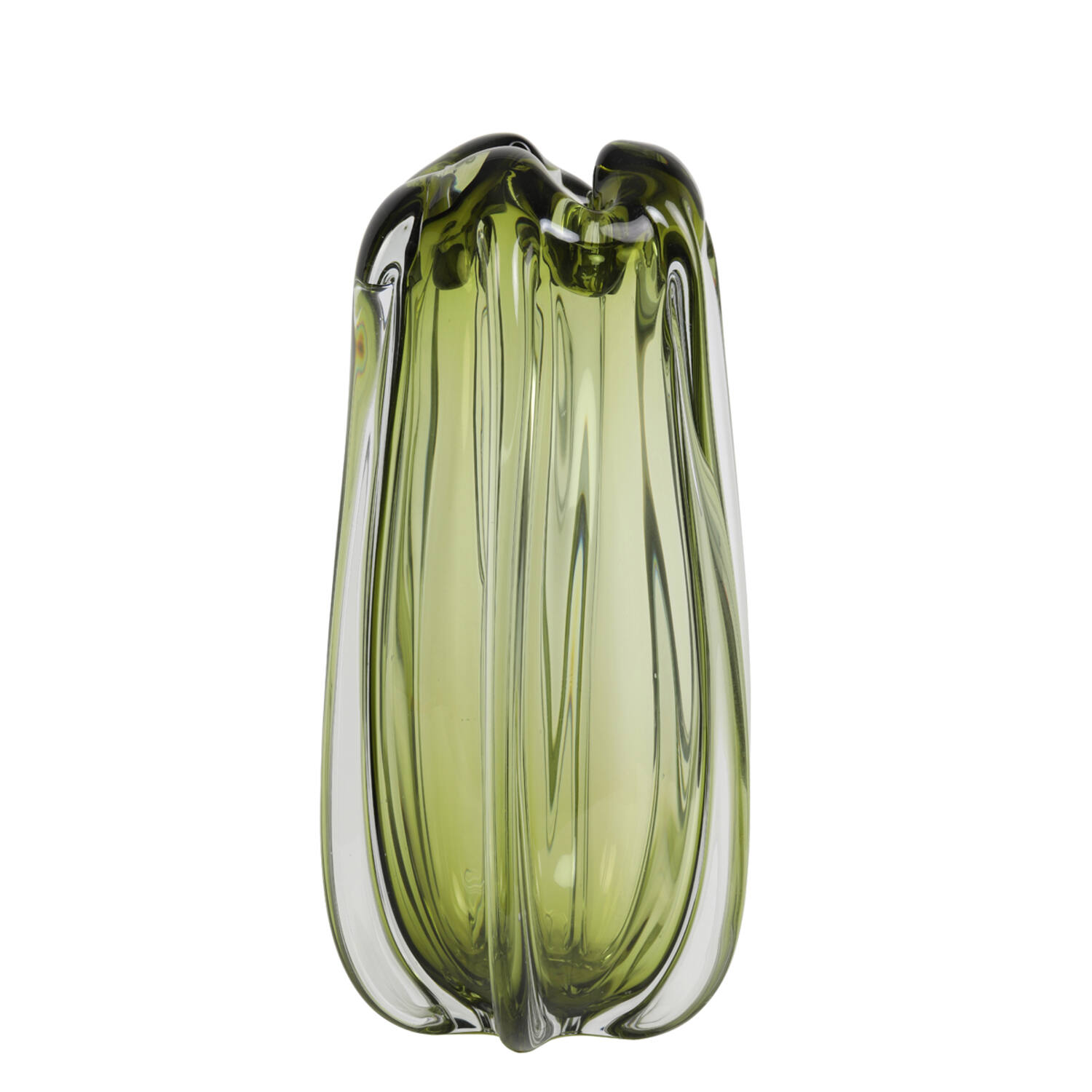 Light & Living Vaas Ø21x38 cm MURELA glas olijf groen