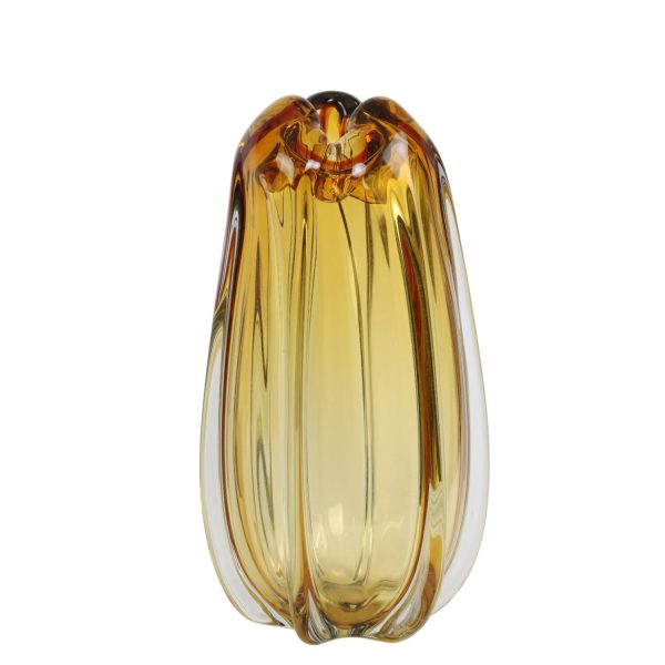 Light & Living Vaas Ø21x38 cm MURELA glas amber