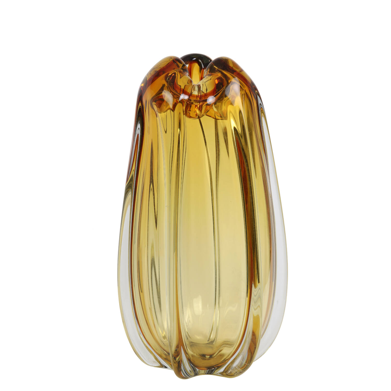 Light & Living Vaas Ø21x38 cm MURELA glas amber