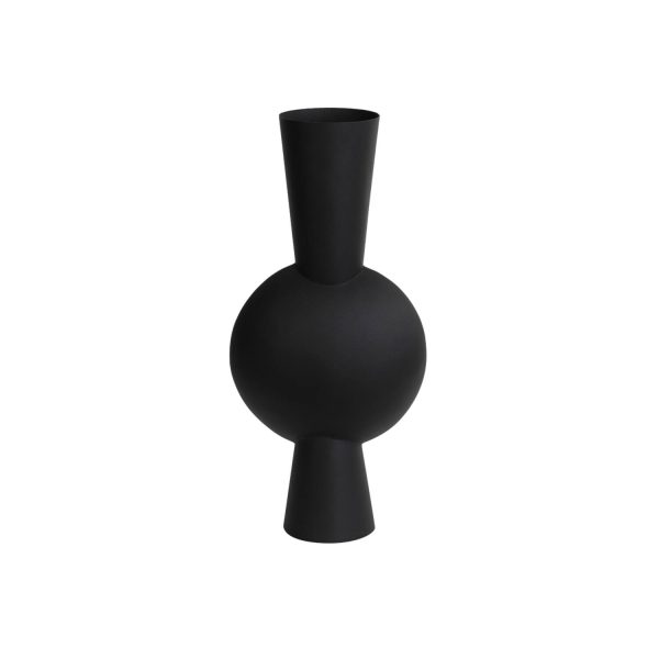 Light & Living Vaas deco 26x19x54 cm KAVANDU mat zwart