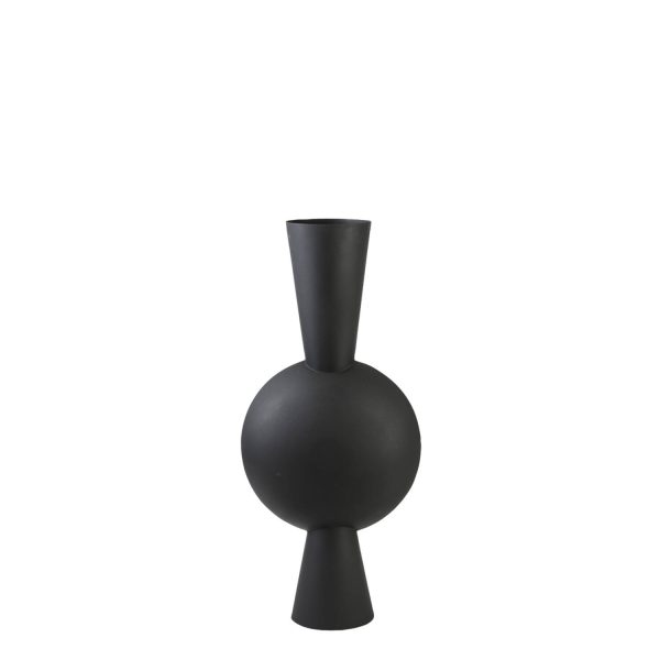 Light & Living Vaas deco 37,5x22x81 cm KAVANDU mat zwart