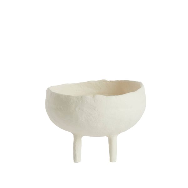 Light & Living Vaas deco Ø17,5x12 cm MUXIA crème